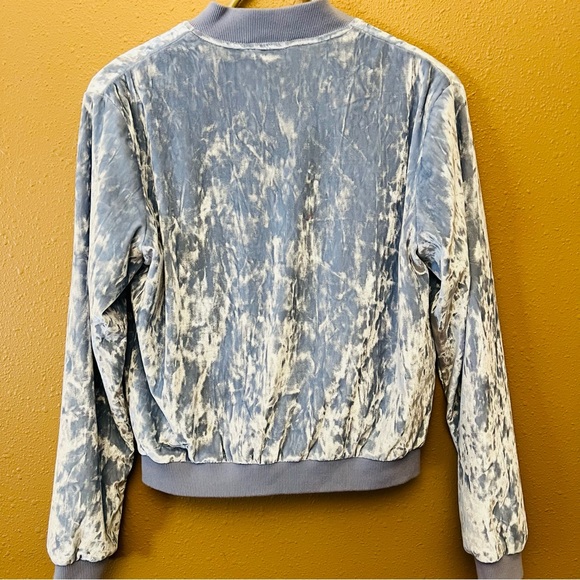 Cloud Chaser Velvet touch Bomber Jacket Women’s Small - Picture 7 of 7